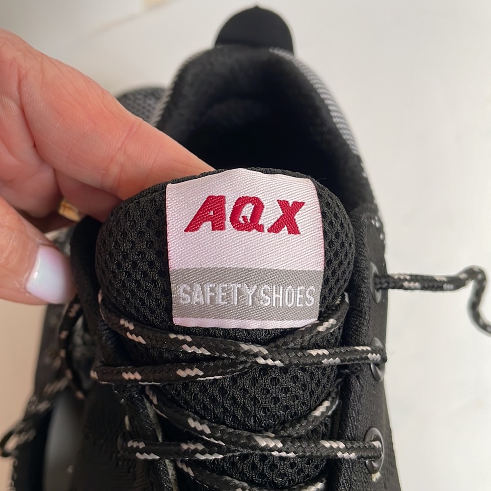 Safety shoes steel toe laced up heavy duty nonslip sole work shoes size 10 - Picture 8 of 12